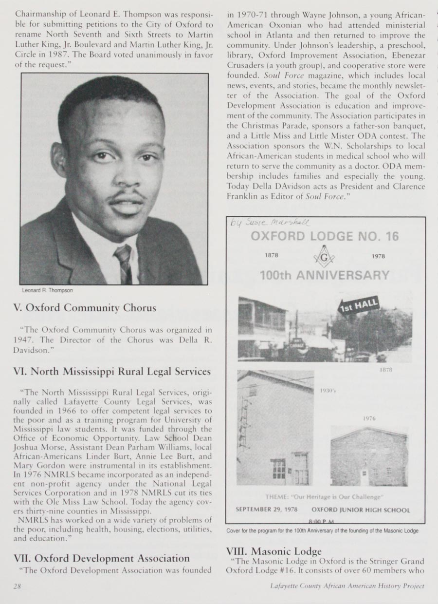 African American History Project page